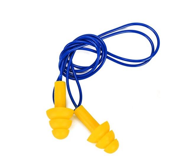 Custom Christmas Tree Shaped Hearing Protection Sleep Ear Plugs Silicone Earplugs with Cord