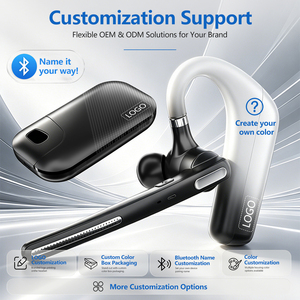 Auriculares Inalámbricos Monoaurales para Negocios con ENC para PC, Portátil, Oficina, Reuniones en Línea, Auriculares para Conductor de Camión - Product Image 3