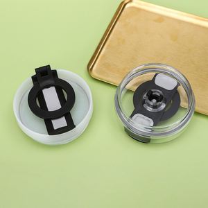 Couvercle de tasse pliable 2-en-1 avec support de téléphone, couvercle à paille anti-fuite pour gobelet de voyage de 30 oz, faible MOQ, logo personnalisé - Product Image 3