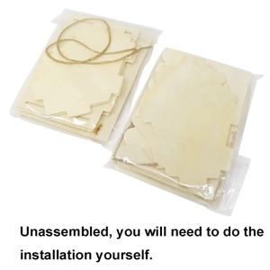 Ekonomik kiti <span class=keywords><strong>build</strong></span> kuş yuvası doğal dekoratif kuş yuvası asılı yerleştirme bitmemiş ahşap kuş evi - Product Image 3