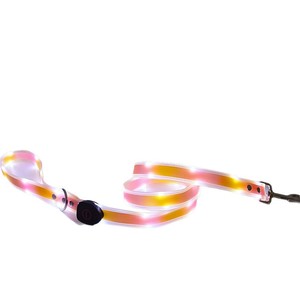 Night Light <b>Dog</b> Leash With <b>Collar</b> For Small Medium <b>Large</b> Pets Outdoor Walking Safety Feature - Product Image 5