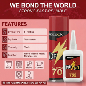 Kit de Activador de Superpegamento de Alta Viscosidad, Pegamento de Cianoacrilato Premium Instantáneo para Trabajos en Madera, Molduras y Aletas de Arquería - Product Image 6