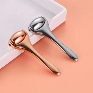 ลูกกลิ้งหน้าโลหะทำจากสังกะสีผสมนวดยกผิวลูกกลิ้ง3D หน้าสีเงิน - Product Image 2