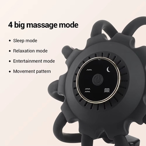 무선 진동 문어 모양 두피 마사지기 헤드 마사지기 (음악 기능 포함) - Product Image 3