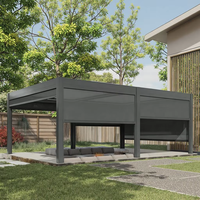 Gazebos de style victorien. Tente de gazebo en aluminium 3x6m 3x3 pli 4x4 pour parasol extérieur et cuisine Gazebo 5x5 d'occasion à vendre