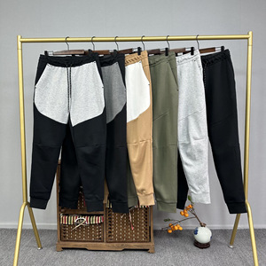 Ensemble de survêtement sportif pour homme en molleton technique épais de qualité supérieure, marque de luxe NK, 2 pièces, sweat-shirt et pantalon de survêtement en coton pour l'automne - Product Image 2