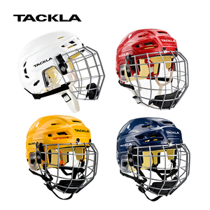 TACKLA-Casco protector unisex para deportes de hockey sobre hielo profesional, multicolor, duradero, cómodo y transpirable. - Product Image 5