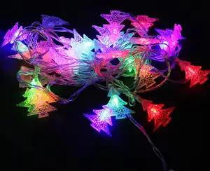 Heißer Verkauf 5m RGB LED Weihnachts baum Lichterketten im Freien mehrfarbige LED Weihnachts beleuchtung Weihnachts schmuck Ornamente