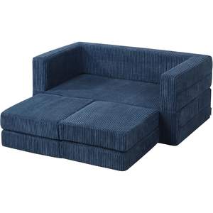 Sofá Cama Infantil Ultra Suave DGBAOBEI de <span class=keywords><strong>2</strong></span> Plazas, Sillón de Espuma para Niños con <span class=keywords><strong>2</strong></span> Cojines, Diseño de Dibujos Animados para Niños y Niñas - Product Image 1