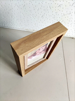 Cadre de table double face en bois et plexiglas de qualité, écologique, moderne, avec impression UV, modèle SD-5, idéal pour la Fête des Mères