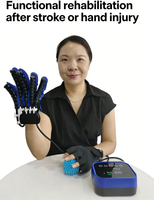 Gants électriques pratiques à télécommande (plastique) pour améliorer les compétences d'autosoins et les mouvements des mains des utilisateurs âgés