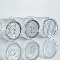 OEM PET 330ml 500ml Latas de plástico con logotipo Latas de alta calidad Botella para beber con latas de aluminio