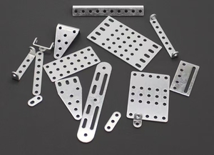 placa de fijación de aleación de aluminio, placa de conexión, placa cuadrada perforada, placa triangular vertical - Product Image 2