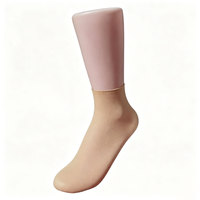 Chaussettes jetables en nylon tricoté pour hommes, pour essayage de chaussures, hiver, décontractées, beige, noir, blanc, pour magasin de chaussures, 1 boîte