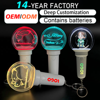 Mini-Leuchtstab Schlüsselanhänger Kleine Lampe Dekoration Leuchtstab Konzert-Zubehör Geschenk Fernbedienung MDX Leuchtstab