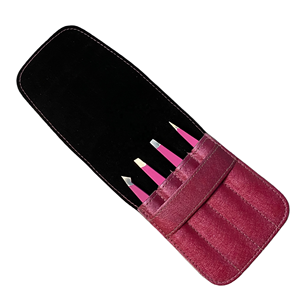 Ensemble élégant de 4 pinces à épiler pour sourcils, haute qualité, prise en main confortable pour arracher les poils, en acier inoxydable - Product Image 2