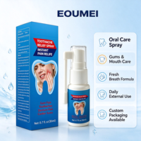 Spray buccal 30 ml pour les soins bucco-dentaires, apaisant les gencives et les dents, brume buccale pour l'hygiène dentaire, étiquette privée OEM