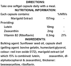 Capsule per occhi originali di vendita calda Confezione di 90 giorni integratore per la salute degli occhi con luteina zeaxantina e vitamina B2 90 Count (confezione da 1) - Product Image 2