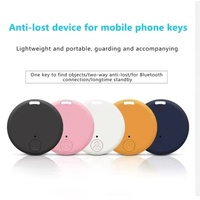 Traceur Bluetooth rond anti-perte intelligent avec alarme bidirectionnelle, rappel de sortie et localisateur pour animaux, sacs et clés