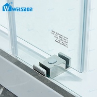 Usine directe cabine de douche coulissante sans cadre en acier inoxydable salle de bain salle de douche cabine de douche en verre