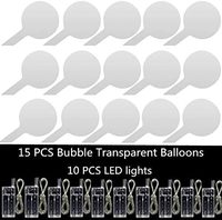 Ballons LED Bobo Cartoon pas chers de 24 pouces, s'illuminent pour la décoration de Noël, de mariages et de fêtes, ballons clignotants avec bâtons