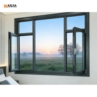 Fenêtres à battants en verre trempé résistant aux ouragans, fenêtres à double vitrage, fenêtres à triple vitrage, fenêtres en aluminium, autres fenêtres