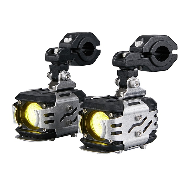 JDR 60W Wired Backlight Switch Fog Auxiliary LED Motorcycle Kit Lights