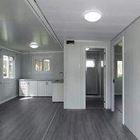 Maison conteneur moderne en panneaux sandwich d'acier extensibles, préfabriquée, mobile sur remorque, pour usage extérieur, bureau, centre commercial, rapide à assembler