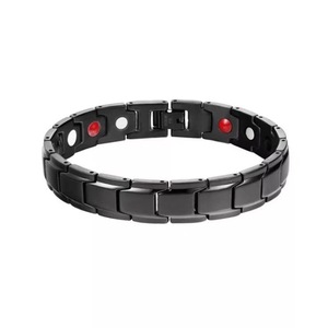 Magnetic Bracelet Adjustable Unisex Geometric Design For Men Women Couple Gift Jewelry Bangle Silver Gold Black Color Options - Product Image 2
