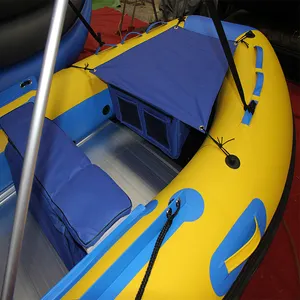 Lakes Rivers 12ft Inflatable Foldable Boat Aluminum/Air Mat Floor Rubber Boat