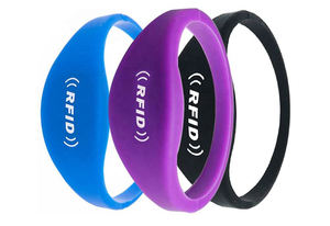 맞춤형 프로모션 방수 <span class=keywords><strong>NFC</strong></span> 실리콘 팔찌 125kHz 손목 밴드 13.56MHz RFID 손목 밴드 - Product Image 3