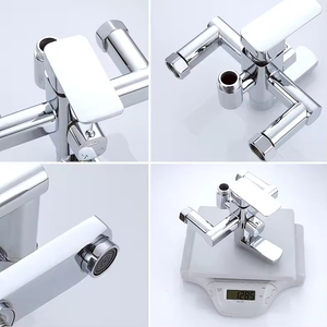 Dusch kopf Set Bad Dusch armaturen Niederschlag Wand montage Einfache Installation Badezimmer Dusch system Komplett set - Product Image 5
