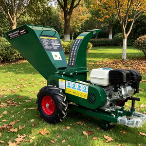 Hot Selling Portable Gasoline <b>Powered</b> 7.5HP Engine Wood Processor Machine Wood Chipper Shredder Branch Shredder Logger Farm - Product Image 4