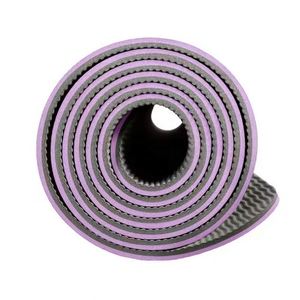 Tapis de yoga en TPE haute densité - Longueur 183 cm, épaisseur 6/8/10 mm, dos antidérapant, option logo personnalisé, sac de transport inclus - Product Image 3
