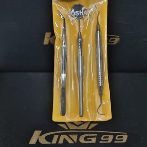 Kit de Examen Dental, Herramientas de Higiene Bucal de Acero Inoxidable, Espejo, Instrumentos de Limpieza Dental, Uso Manual para Adultos - Product Image 5