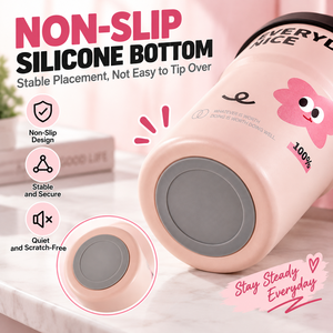 Pink Stainless Steel Vacuum Insulated <b>Tumbler</b> <b>with</b> Lid and <b>Straw</b> 400ml Leak Proof Travel Coffee Cup for Office - Product Image 5