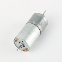 Moteur à engrenages à courant continu 12V 25mm 370, personnalisé en usine, à faible bruit, à aimant permanent, certifié ROHS