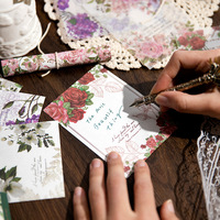 30 pièces/paquet livre de matériaux multiples cette série de serment de Rose Vintage Journal Message écriture livre décoration livre 5Modesl