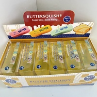 Jouet Squishy en forme de bâton de beurre Vaseline, avec texture fruitée et effet fromage, idéal pour la décompression et un toucher agréable