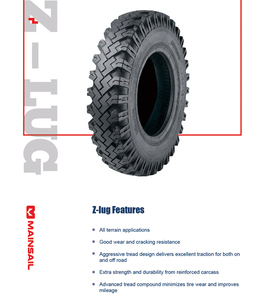 ยางรถบรรทุกยี่ห้อเมนเซล ขนาด 6.40/6.50-13-6PR แบบ Z-LUG - Product Image 2