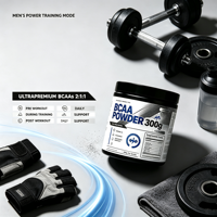 K-green STOCK BCAA en poudre pour la récupération musculaire après l'entraînement, 60 portions, 2:1:1, 300g, durée de conservation de 24 mois, améliore l'immunité, usage adulte