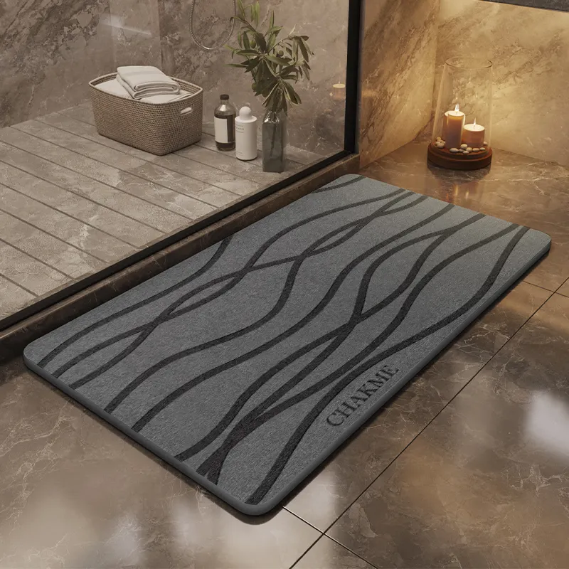 (Chakme) Oem Paquete Alfombra de baño Magic Diatomite Stone Alfombra de baño para Baño