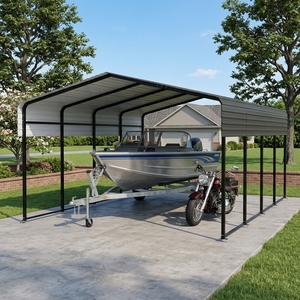 Abri <span class=keywords><strong>de</strong></span> jardin professionnel sur mesure, abri extérieur préfabriqué <span class=keywords><strong>en</strong></span> métal 12x20, solutions <span class=keywords><strong>de</strong></span> stockage <span class=keywords><strong>de</strong></span> voitures <span class=keywords><strong>en</strong></span> gros à vendre - Product Image 6