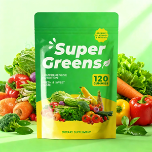 OLLIスーパーグリーンガミーOEM/ODMビタミン注入食事繊維プライベートラベル健康スーパーフード - Product Image 1
