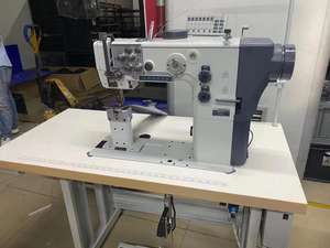 จักรเย็บผ้าแบบตั้งโต๊ะ แขนยาว เย็บผ้าหนา ใช้เข็มคู่ สำหรับงานเย็บผ้าขนาดใหญ่ แบบตั้งโปรแกรมได้ - Product Image 6