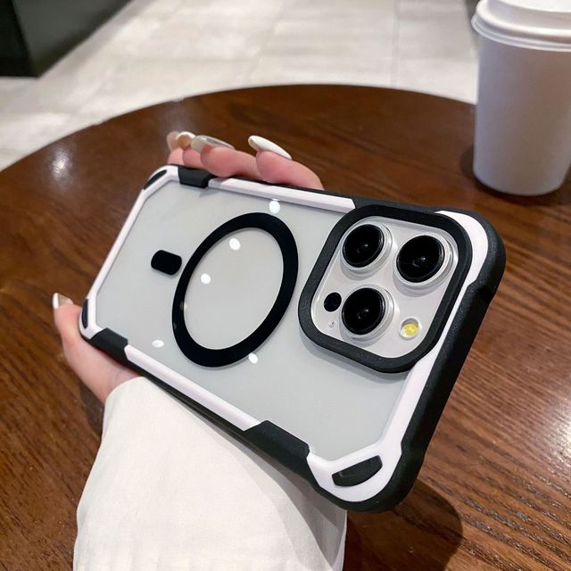 Double Color Magnetic Phone Case Cover for iPhone 16 Pro Max For iPhone 16 Shockproof Phone Case
