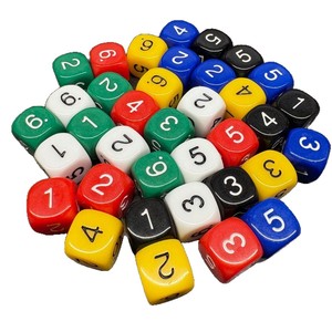 16มม. D6ตัวเลข1 2 3 4 5 6และลูกเต๋าเกมคณิตศาสตร์ - Product Image 5