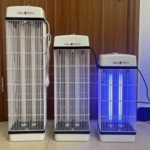 JN مصباح ذبابة عالي الضغط طراز قفص الطيور متعدد الزوايا مصدر ضوء ليد صاعق حشرات بلاستيكي للتحكم في الحشرات للمنزل - Product Image 1