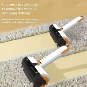 Brosse à rouleaux pour animaux de compagnie en ABS amovible, autonettoyante et réutilisable, pour chiens et chats, dispositif d'élimination des poils, brosse à rouleaux en peluche - Product Image 4