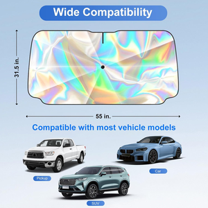 Foldable Car Windshield <b>Shade</b>, UV Block Heat Insulation Protection, Front <b>Window</b> Visor Cover for Sedans SUVs - Product Image 3